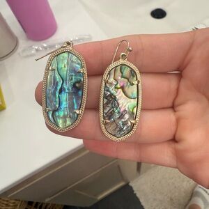Kendra Scott Silver Iridescent Earrings